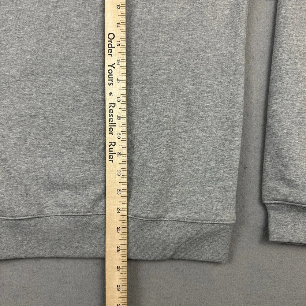 Adidas Sweatshirt Men Small Gray Solid Essential Crewneck Pullover Jumper Logo S